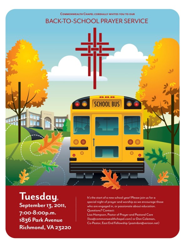 Back to School Prayer Night Flyer 2011